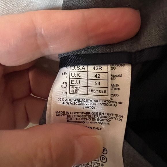 NWOT Mens Brooks Brothers Explorer Slim Fitzgerald Fit Gray Blazer Jacket 42R - Picture 5 of 5